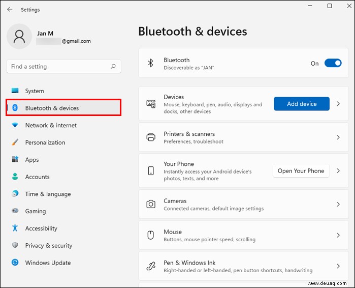 So verbinden Sie sich mit einem PC über Bluetooth