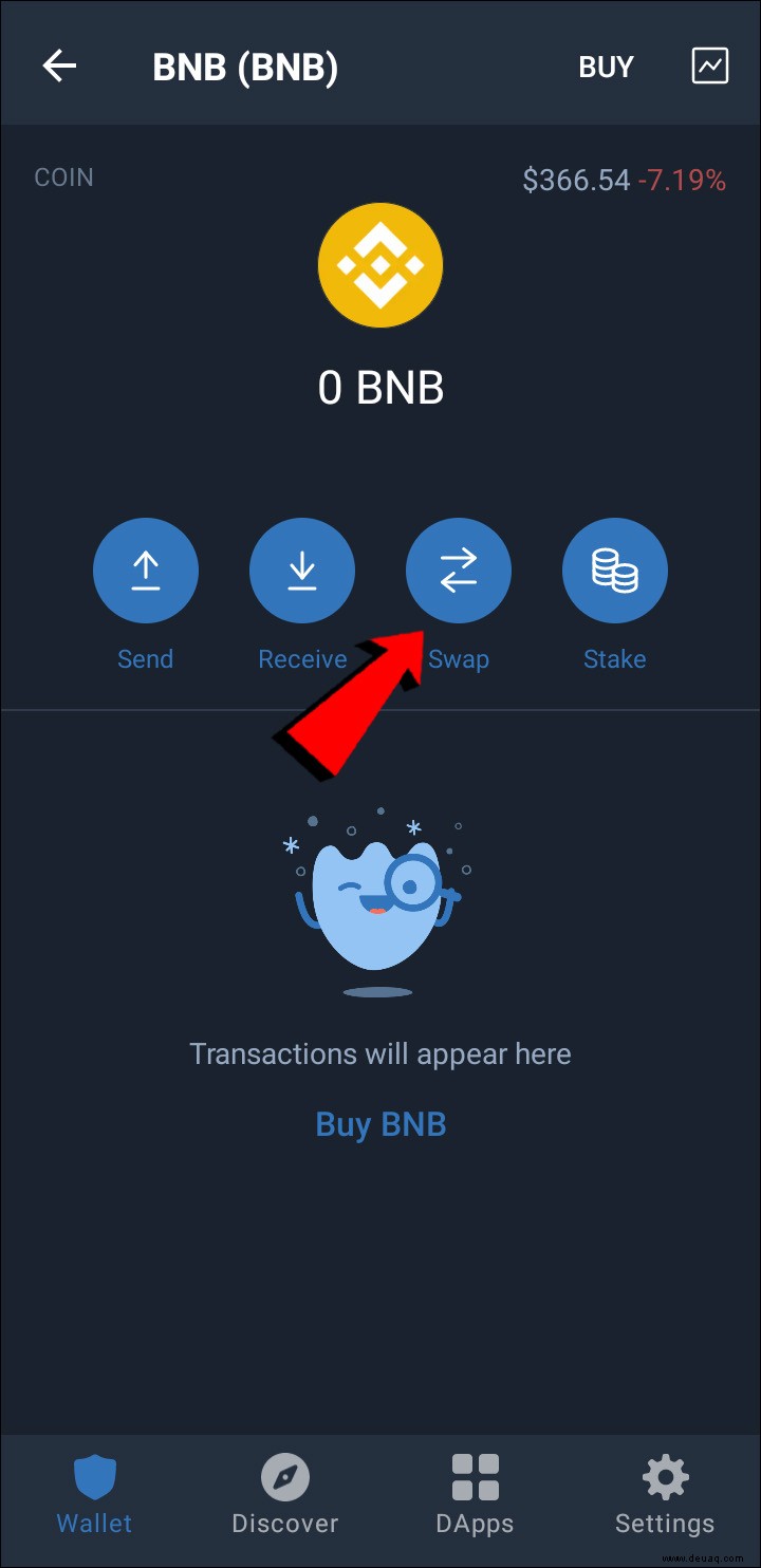 So senden Sie BNB an ein Metamask-Wallet