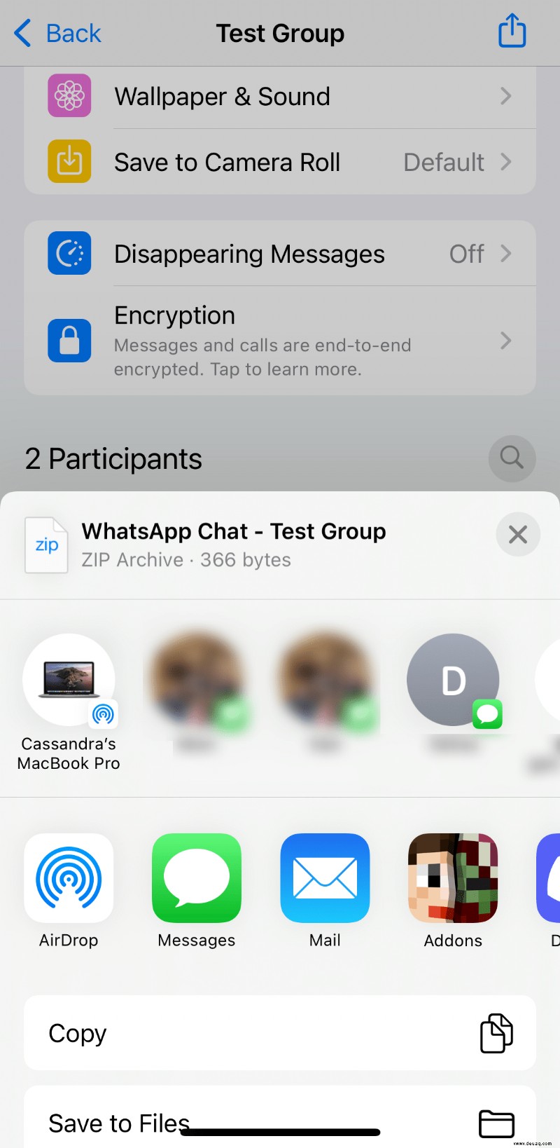 So sichern Sie WhatsApp-Nachrichten auf einem iPhone