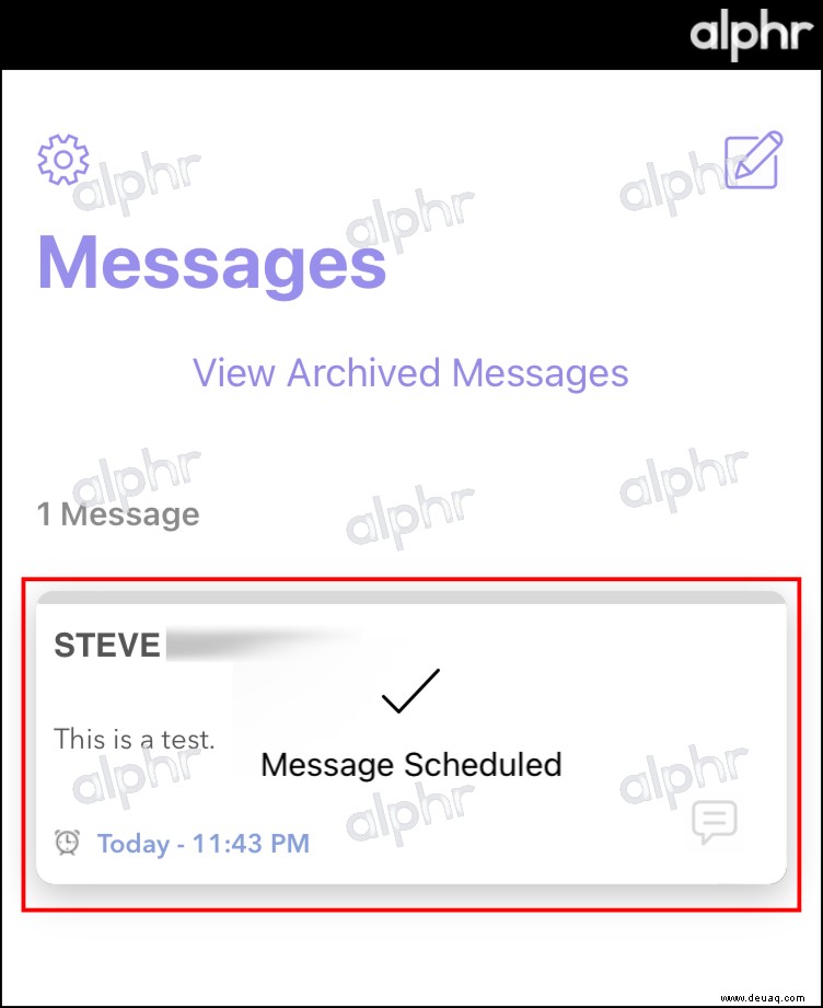 So planen Sie eine Textnachricht zum späteren Senden