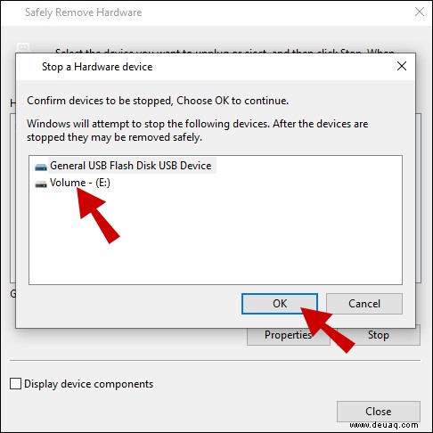 Auswerfen einer externen Festplatte auf einem Windows 10- oder 11-PC
