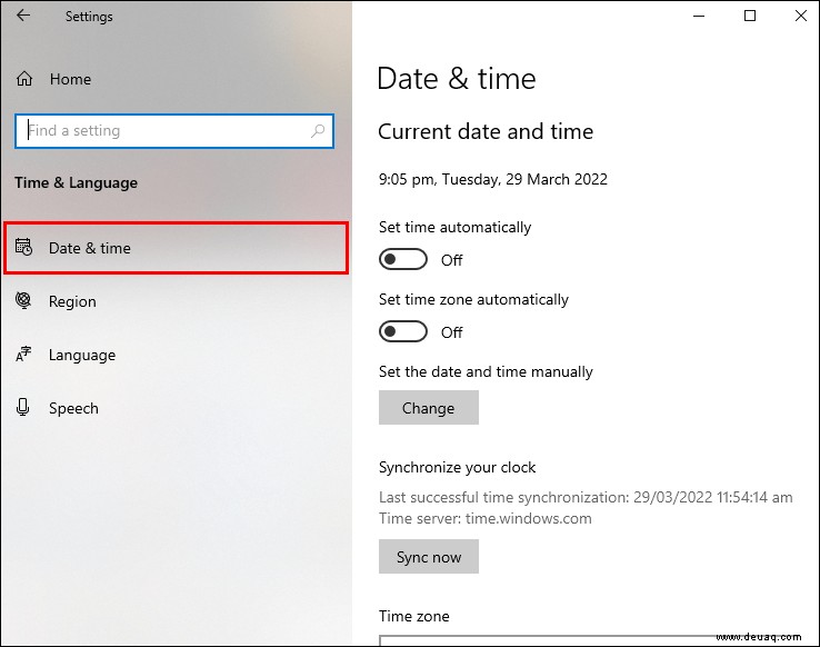 Wie man eine auf die falsche Zeit eingestellte Windows-Uhr repariert