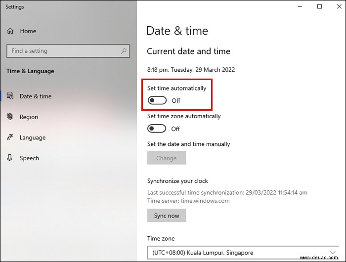 Wie man eine auf die falsche Zeit eingestellte Windows-Uhr repariert