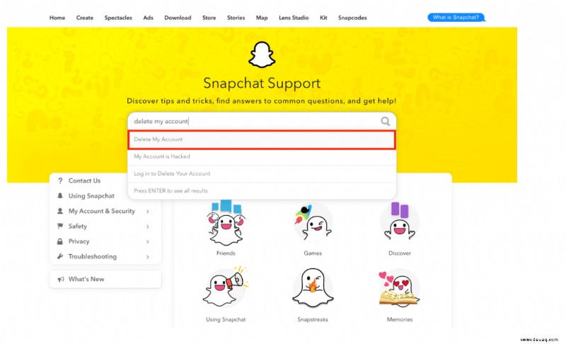 So löschen Sie ein Snapchat-Konto dauerhaft