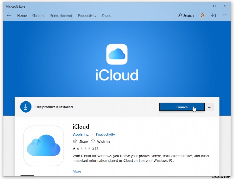 Zugriff auf iCloud auf einem PC