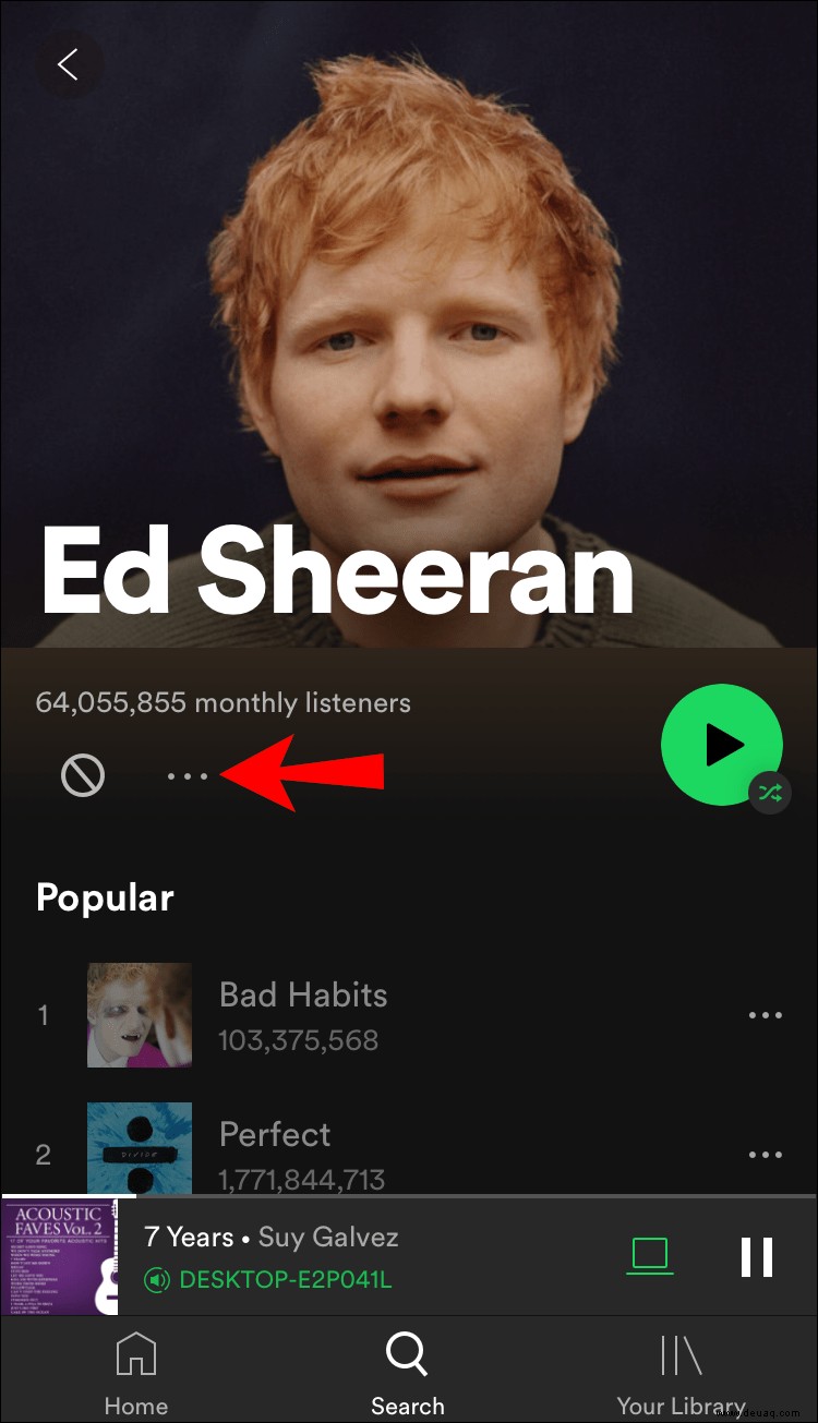 So blockieren Sie Künstler auf Spotify