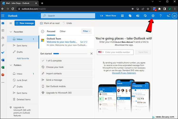 So melden Sie sich bei mehreren Outlook-Konten an