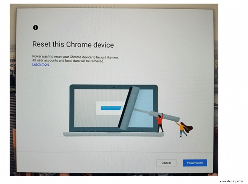 So setzen Sie Ihr Chromebook auf die Werkseinstellungen zurück