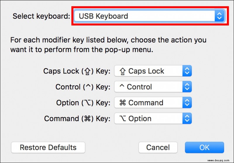 Was ist die Optionstaste auf einer Windows-Tastatur?