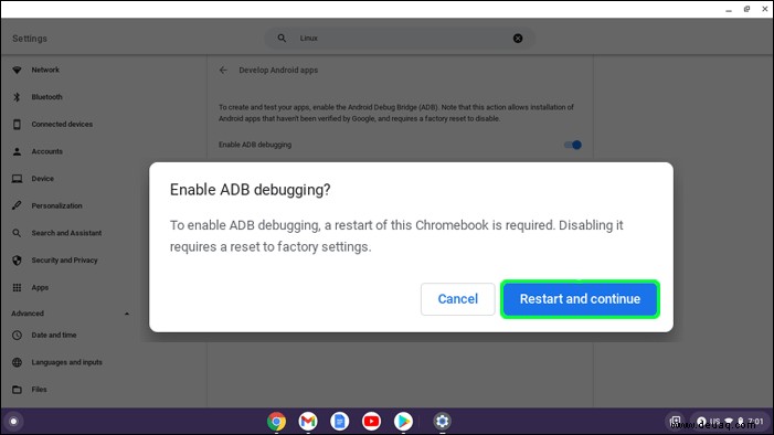 So laden Sie Apps von der Seite auf ein Chromebook