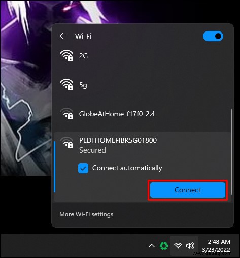 So stellen Sie eine Verbindung zu einem Wi-Fi-Netzwerk in Windows 11 her