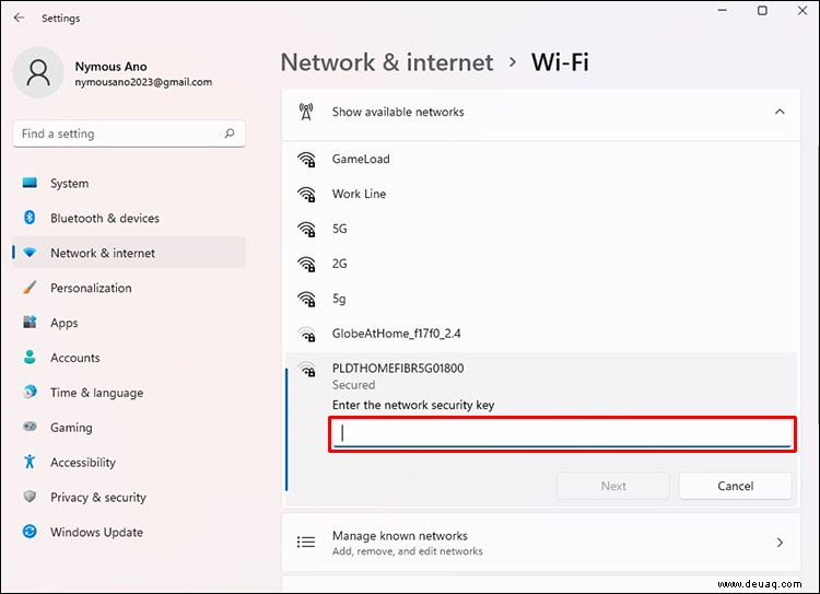 So stellen Sie eine Verbindung zu einem Wi-Fi-Netzwerk in Windows 11 her