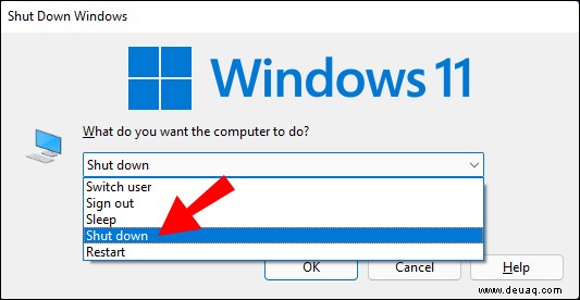 So fahren Sie einen Windows-PC mit der Tastatur herunter