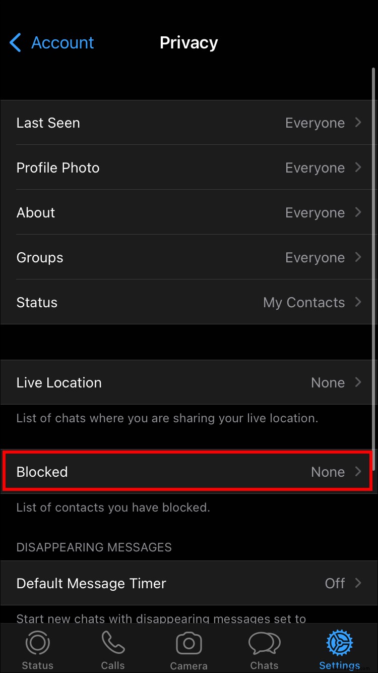 So blockieren Sie eine Nummer in WhatsApp