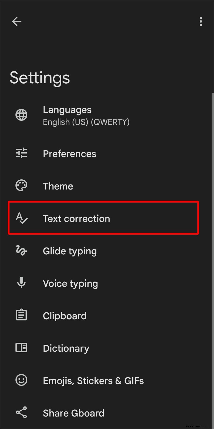 So deaktivieren Sie die Autokorrektur auf einem Android