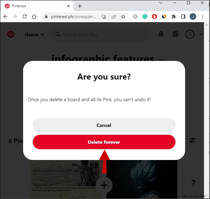 So löschen Sie ein Board in Pinterest