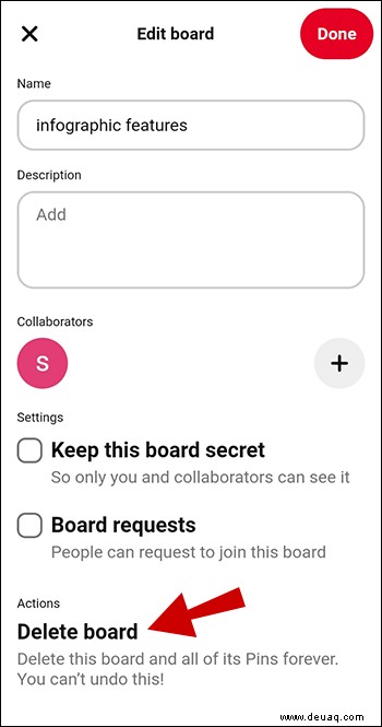 So löschen Sie ein Board in Pinterest