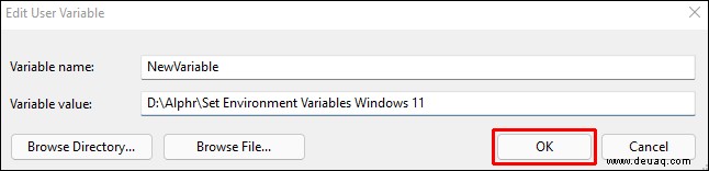 So legen Sie Umgebungsvariablen in Windows 11 fest