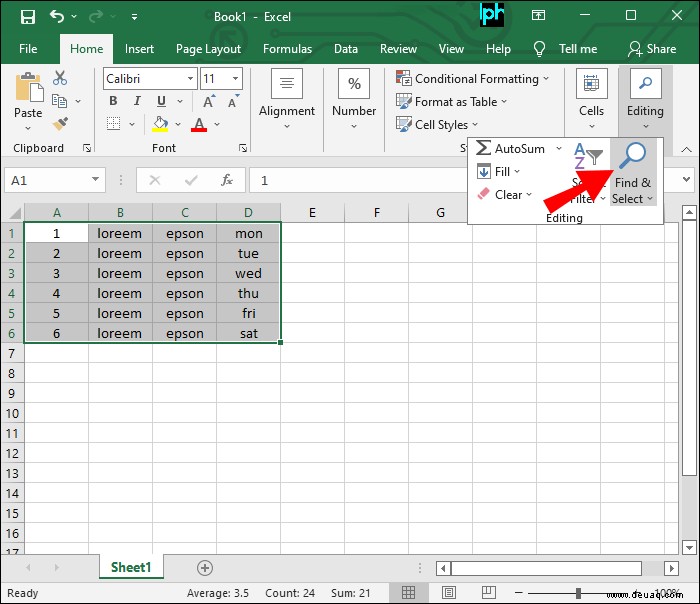 So kopieren Sie ohne ausgeblendete Zeilen in Excel