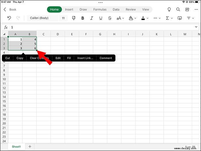 So kopieren Sie ohne ausgeblendete Zeilen in Excel