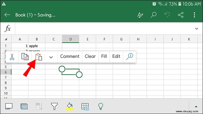 So kopieren Sie ohne ausgeblendete Zeilen in Excel