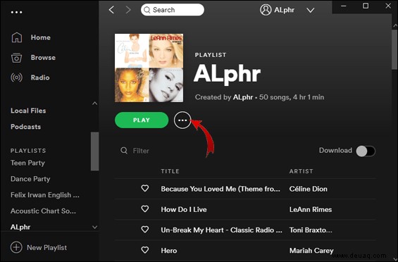 So löschen Sie eine Playlist in Spotify