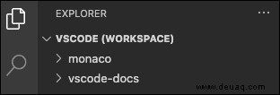 So erstellen Sie einen neuen Arbeitsbereich in VS Code