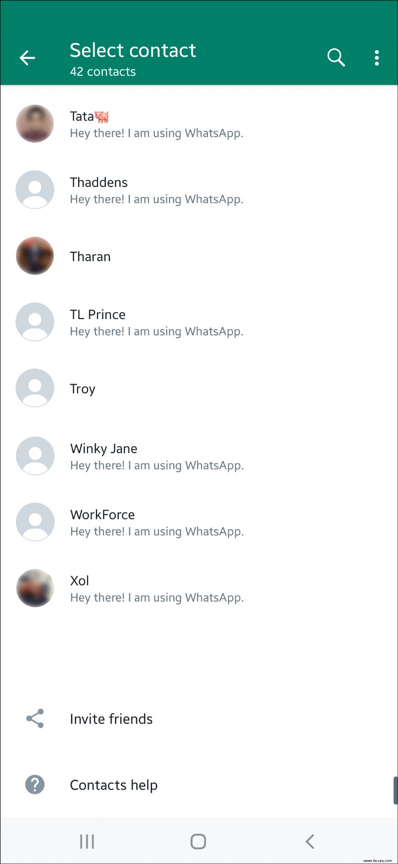 So finden Sie Kontakte auf WhatsApp