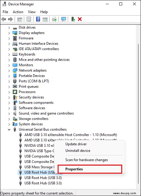 Diagnostizieren und Beheben eines nicht funktionierenden USB-Anschlusses