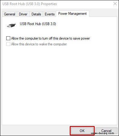 Diagnostizieren und Beheben eines nicht funktionierenden USB-Anschlusses