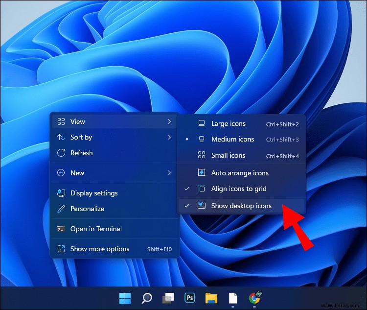So fügen Sie Desktopsymbole in Windows 11 hinzu