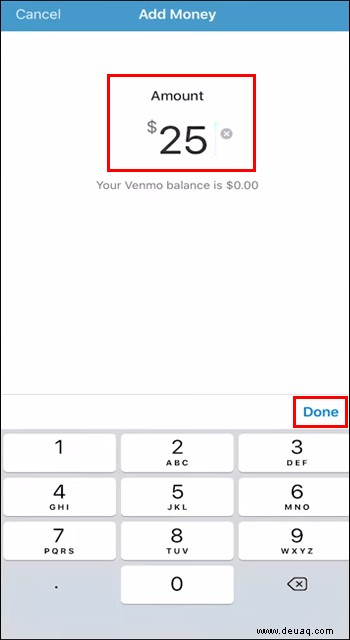 Wie man Geld auf ein Venmo-Konto einzahlt