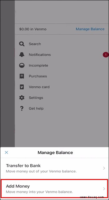 Wie man Geld auf ein Venmo-Konto einzahlt