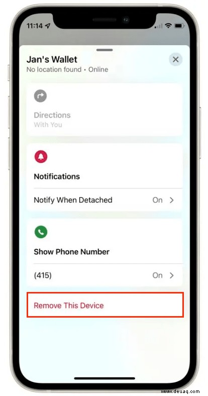 So löschen Sie ein Gerät aus „Wo ist?“