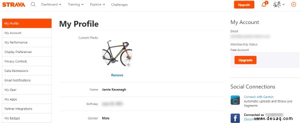 So ändern Sie Ihr Profilbild in Strava 
