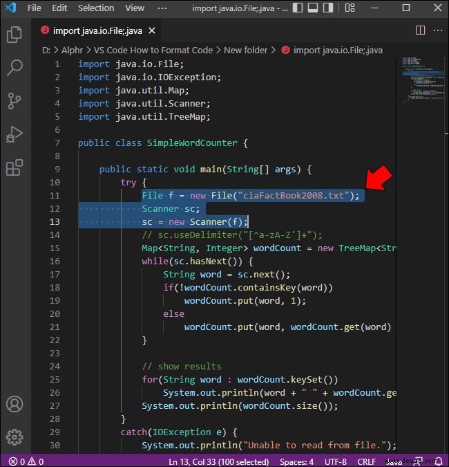 So formatieren Sie Code in VS Code 