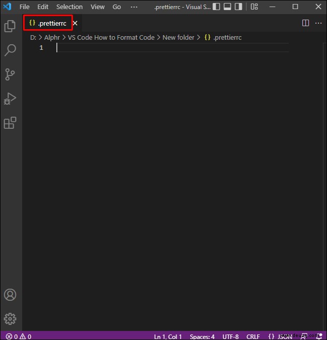 So formatieren Sie Code in VS Code 