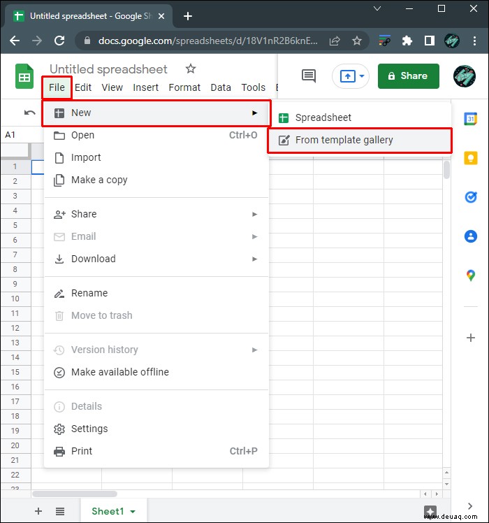 So erstellen Sie einen Kalender in Google Sheets 