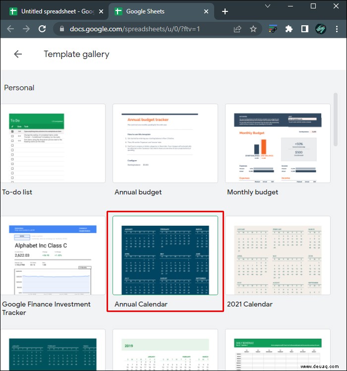 So erstellen Sie einen Kalender in Google Sheets 