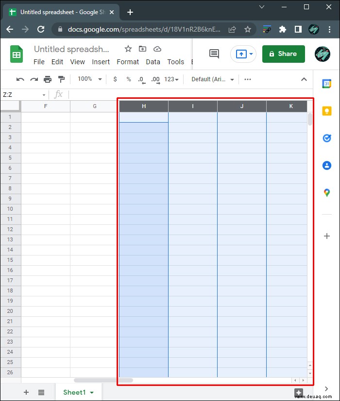 So erstellen Sie einen Kalender in Google Sheets 