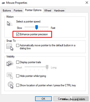So passen Sie die Mausempfindlichkeit in Windows 10 an 
