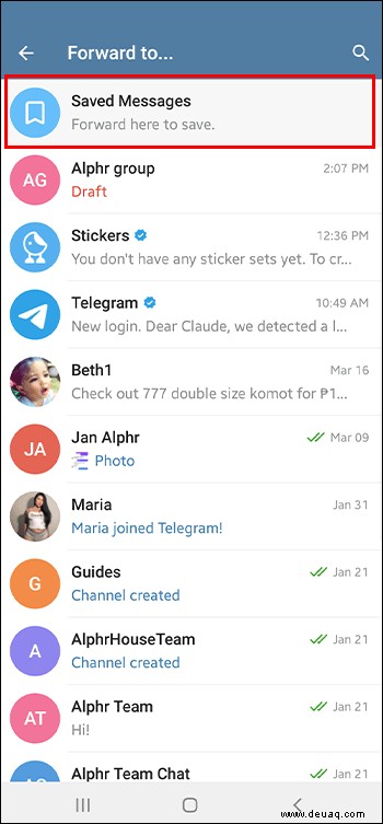 So verstecken Sie einen Chat in Telegram, ohne ihn zu löschen 