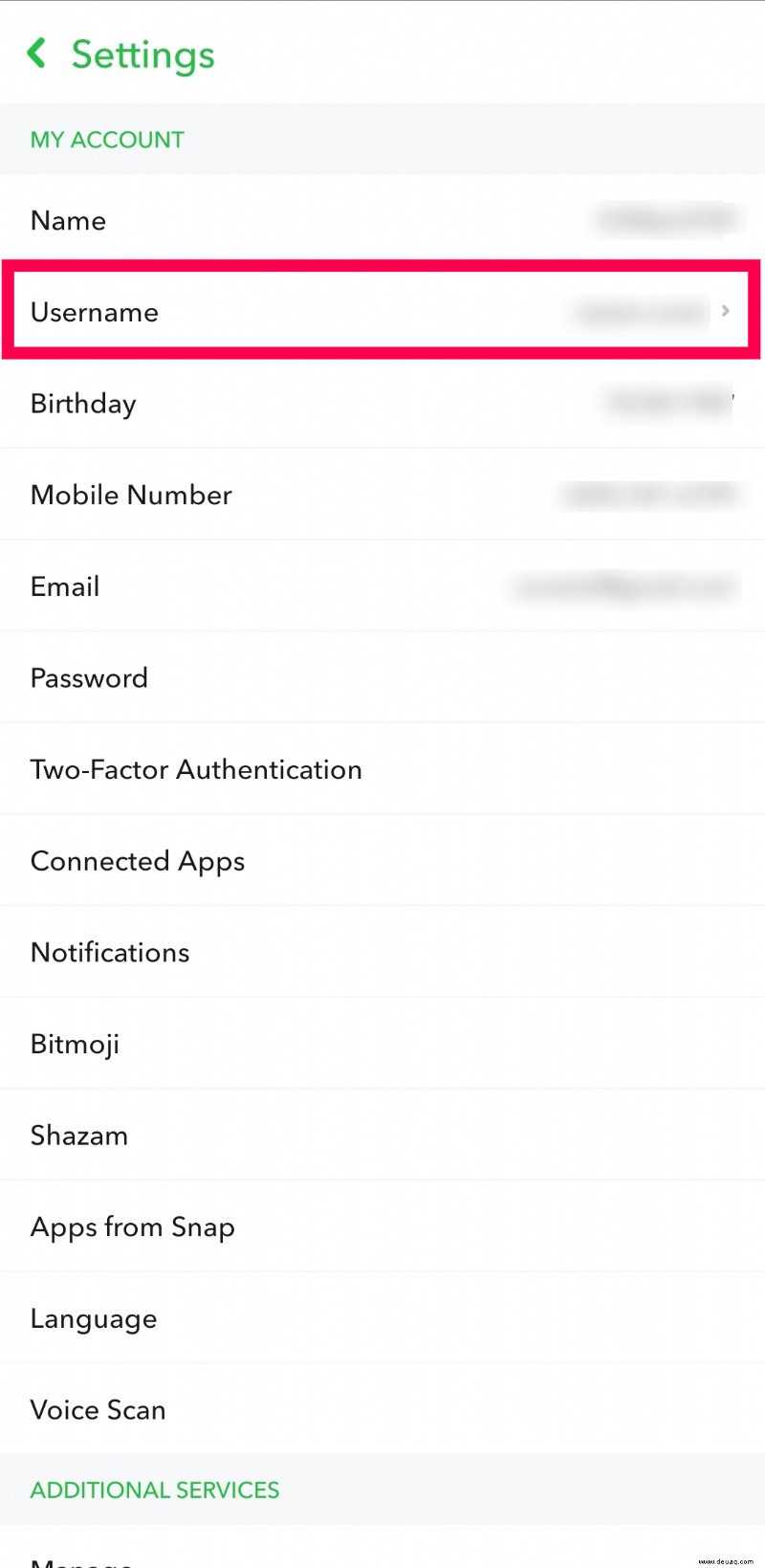 So ändern Sie Ihren Benutzernamen in Snapchat