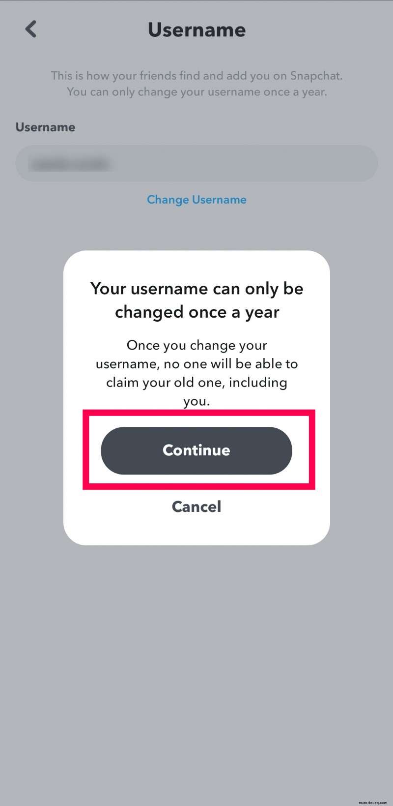 So ändern Sie Ihren Benutzernamen in Snapchat