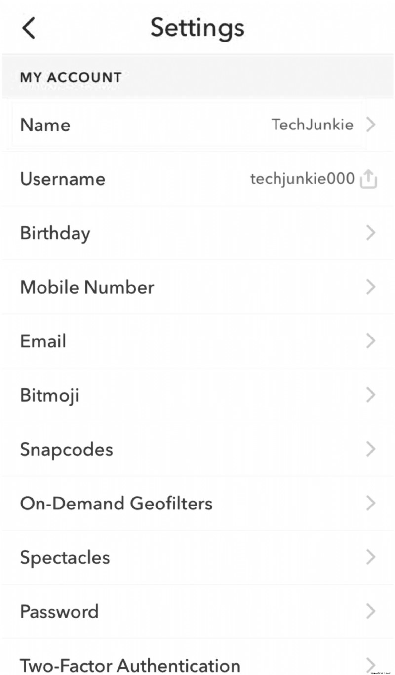 So ändern Sie Ihren Benutzernamen in Snapchat