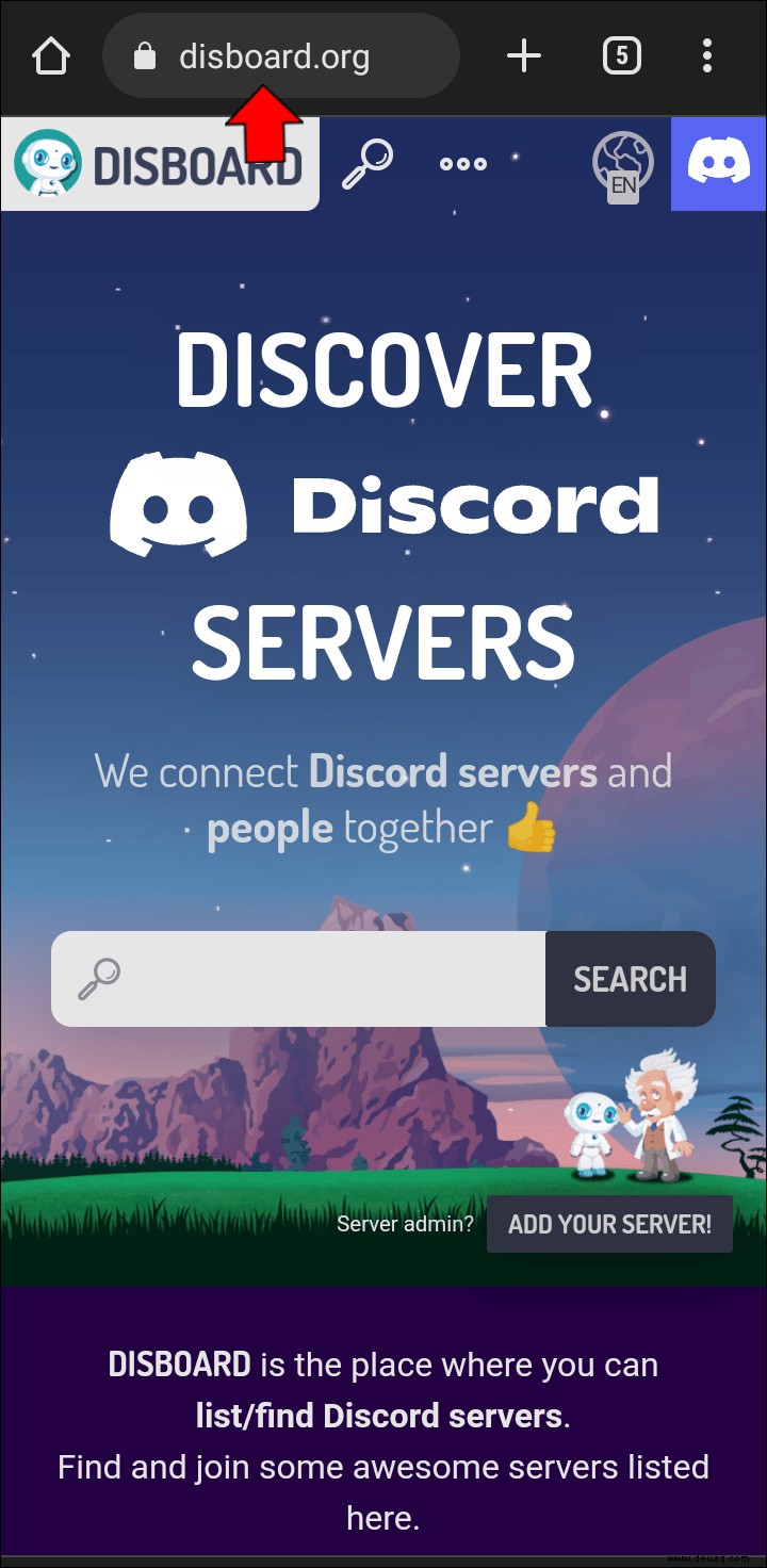 So finden Sie Discord-Server auf einem PC oder Mobilgerät