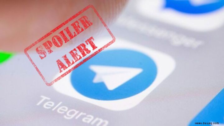 So verwenden Sie das Spoiler-Tag in Telegram