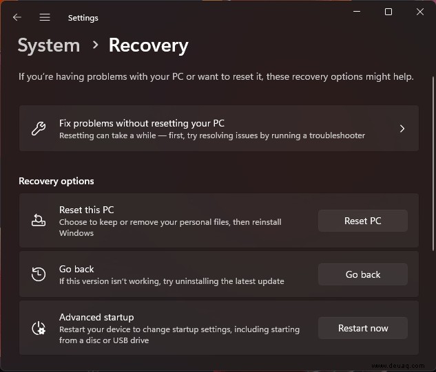 How to Downgrade auf Windows 10 von Windows 11