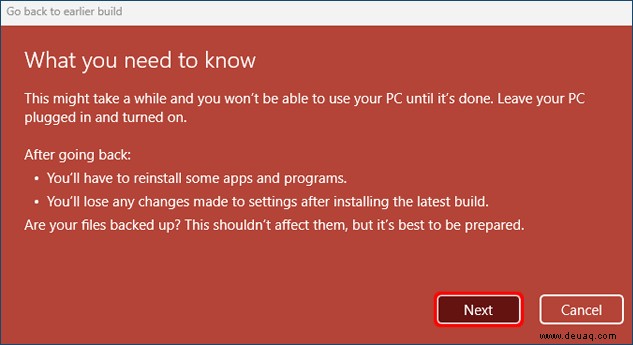 How to Downgrade auf Windows 10 von Windows 11