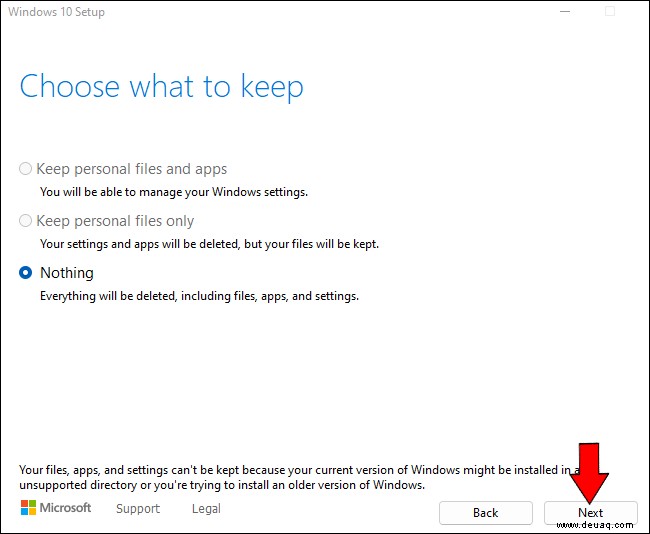 How to Downgrade auf Windows 10 von Windows 11